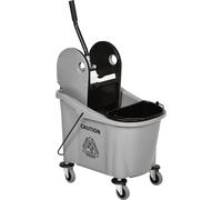 Chariot de nettoyage Fortuna Lai 36 litres avec dispositif d'essorage, chariot de nettoyage gris 54 x 41 x 91,5 cm pour un nettoyage efficace