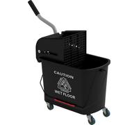 Chariot de nettoyage Fortuna Lai Seau à roulettes Seau de nettoyage 20 litres Chariot de nettoyage avec presse 2 compartiments Noir |