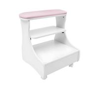 Chariot de pédicure mobile avec roues et tiroir - Tabouret de bain de pieds/chariot de manucure, capacité de charge 20 kg, pour bain de pieds, manucure des pieds et massages des pieds, 52 × 41 × 55 cm