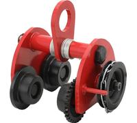 Chariot de poussée/traction manuel, acier haute résistance, capacité de charge maximale 2,5 tonnes, capacité de charge sûre 1/2 tonne, dimensions 24 x 31 x 18,5 cm, longueur de chaîne 3 mètres