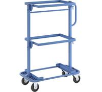 | Chariot de préparation de commandes | Équipé de 1 plateau fixe et 2 plateaux inclinables, capacité de charge de 150 kg