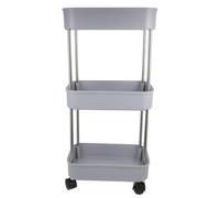 Chariot de Rangement Cuisine Mobile à Plusieurs Niveaux en Plastique | Léger et Stable, Grosse Capacité, Usage Maison et Chambre D’garçon et Filles, Design Multi-niveaux Pratique