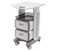 Chariot de rangement, design mobile, utilisation multifonctionnelle, couleur blanche