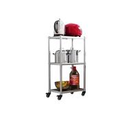 Chariot de rangement fin à roulettes pour cuisine avec roulettes, étagère de rangement étroite pour petits espaces, 3/4/5 niveaux réglables