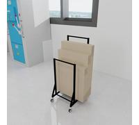 Chariot de Rangement Portable en métal avec roulettes, Support Mobile pour cartons Divers, étagère de Rangement pour Toiles d'art pour la Maison et Le supermarché