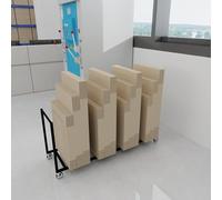 Chariot de Rangement Portable en métal avec roulettes, Support Mobile pour cartons Divers, étagère de Rangement pour Toiles d'art pour la Maison et Le supermarché