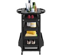Chariot de rangement pour salon de coiffure, 5 tiroirs, chariot mobile, chariot de rangement empilable, chariot mobile avec plateau, chariot de transport, chariot pour salon de beauté, chariot de coif