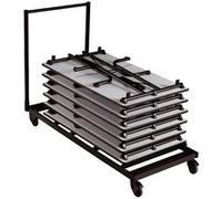 Chariot de rangement pour table extérieur - Noir Noir G