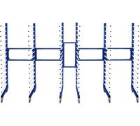 Chariot de séchage combiné Chariot de séchage pour peinture x3 & avec raccords à 2 voies Kit de raccordement 4 roulettes robustes pivotant à 360° 15 niveaux par châssis Mobile 25 kg par niveau Capacit