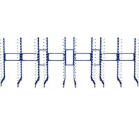 Chariot de séchage combiné, support de séchage, chariot de séchage pour peinture x5, avec raccords à 2 voies, kit de raccordement, 4 roulettes robustes pivotant à 360°, 15 niveaux par structure, mobil