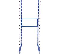 Chariot de séchage, support de séchage, chariot de séchage, support de séchage, chariot de séchage pour peinture, chariot à plateaux, chariot de peinture, chariot à étagères, bleu, largeur réglable de