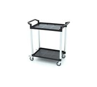 Chariot de Service 2 Etagères en Plastique 86,5 x 42,5 cm