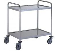 Chariot de service 2 plateaux Tournus 800x530mm - Inox G
