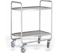 Chariot de Service Démontable 2 Niveaux L 810 à 910 mm - Pujadas - Inox810 mm G