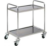 Chariot de Service Démontable 2 Niveaux L 930 mm - - Inox