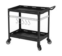 Chariot de service d'extérieur Bard acier 72 x 77 x 38 cm noir