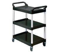 Chariot de Service et Débarrassage Compact Noir - Rubbermaid