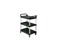 Chariot de Service et Débarrassage Compact Noir - Rubbermaid - Polypropylène