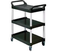 Chariot de Service et Débarrassage Compact Noir - Rubbermaid - Polypropylène G