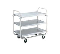 Chariot de Service Inox 3 Niveaux 225Kg