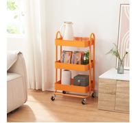 Chariot de service Pyhäntä à 3 paniers acier 79 x 46 x 35 cm orange