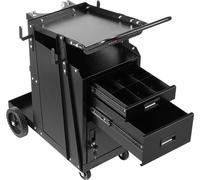 Chariot de soudage 2 tiroirs Chariot de soudage robuste avec armoire verrouillable 350 lb