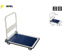 Chariot de stockage Drel 4 roues plate-forme 300kg 90x60cm