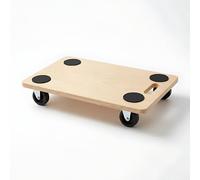 Chariot de Transport 58 x 30 cm avec Roues 360 ° antidérapant - Plate-Forme Porte-Pots, Bouteilles, Meubles - Haute résistance, poignée Ergonomique, Roues en Nylon - pour Maison, Bureau, Jardin (1)