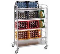 Chariot de transport caisses de boissons
