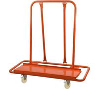 Chariot de transport de plaques, jusqu'à 1000 kg, dimensions 115x56x119 cm. Chariot de transport de plaques, transporteur de plaques avec câble à picots, chariot de manutention pour plaques en acier Q