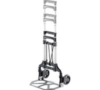 Chariot de transport - Diable pliable en aluminium - Capacité de charge 70 kg - Léger - Robuste - Pliable à plat