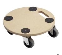 Metafranc Chariot de transport Meister 821360 - plaque MDF, roues TPE Ø 350 mm, 150 kg, bois
