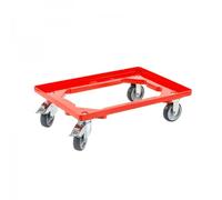 Allit Chariot de transport OB600 pour Bac Euro ProfiPlus — Capacité 250 kg — Rouge