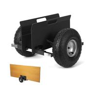 Chariot de transport panneaux et plaques - Capacité 600 lb - Acier carbone robuste - Réglable - Pneus gonflables F