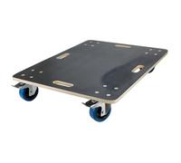 ECD Germany Chariot de déménagement 60 x 80 cm 800 kg Roues caoutchouc pivotantes 2 freins Gris