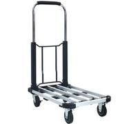 Chariot de transport pliable 150 kg Aluminium Argenté Argenté, noir G
