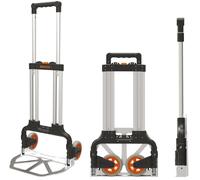 Chariot de transport pliable en aluminium Alu Brixo Kompact, capacité de charge 70 kg