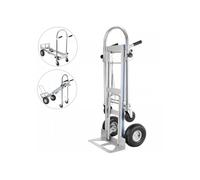 Chariot de Transport Pliable Manuel 3 en 1, Diable Multi-usage Coulisseau d'Escalier en Aluminium, Capacité de Charge 350 kg