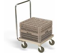 Chariot de Transport pour Casiers à Vaisselle avec Anse 540 x 540 mm - Pujadas - Inox G