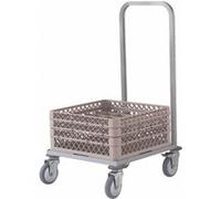Chariot de Transport pour Casiers à Vaisselle avec Anse 560 x 600 mm - - Inox