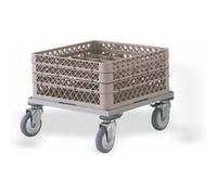 Chariot de Transport pour Casiers à Vaisselle sans Anse 560 x 600 mm - Pujadas - Inox G