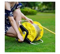 Chariot de tuyau d'arrosage, support de tuyau d'eau portable pour un rangement et une utilisation faciles, idéal pour la cour, la terrasse et la terrasse avec design debout, léger et durable