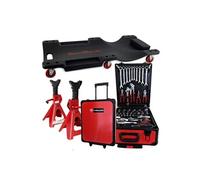 Chariot de visite Kraft Müller, Set pour Mécanicien, Coffret 254 pièces, Paire de chandelles Widmann SJ3T à crémaillère 3T