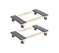 VEVOR Chariot de Déménagement 2PCS Déplace Meubles en Bois Capacité de Charge 454 kg Chacun 762x457,2x130 mm avec 4 Roues Pivotantes en PP Robustes Déménageur Manutention Portable pour Meubles Lourds