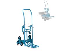 Chariot d'escalier avec 8 Roues, portée Max 200 kg, Chariot Porte-Colis Pliable, 2 en 1, Manuel