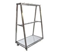 Chariot Detaillage Inox 304 2 Niveaux de Barre