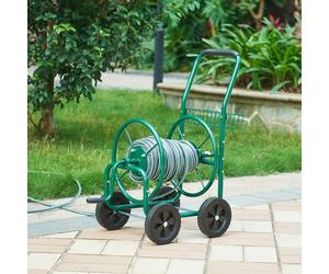 Chariot dévidoir 'Pescaza' pour tuyaux de 70 m (3/4") métal 86 x 44 x 95 cm vert