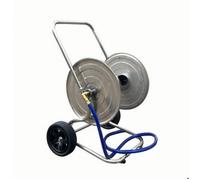 Relaxdays Chariot pour tuyau de jardin en inox