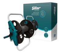 Chariot dévidoir Sillar sans tuyau enrouleur arrosage sur roues 45 m 1/2” jardin/ 20m de tuyau 3/4”/ 30m de tuyau 5/8”