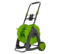 Chariot Dévidoir Tuyau d'Arrosage jusqu'à 45m 1/2" Enrouleur Tuyau Guide Poignée Télescopique Manivelle 2 roues Jardin VITO